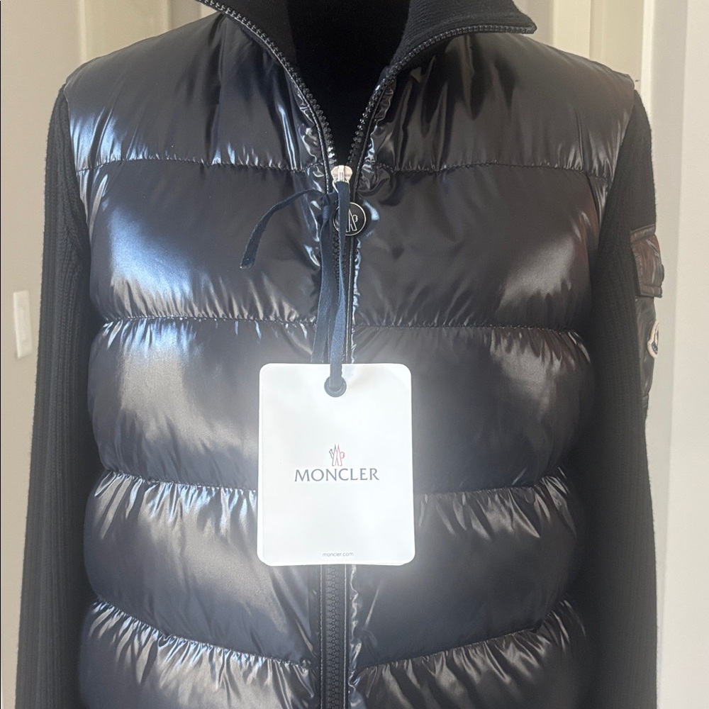 Moncler Padded Wool Cardigan Jacket Size S Authentic - Picture 16 of 17